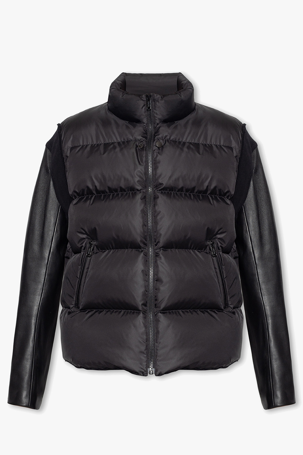 SchaferandweinerShops Spain - Black Down jacket Connexion with standing  collar Undercover - Womens Grey Biker Jacket